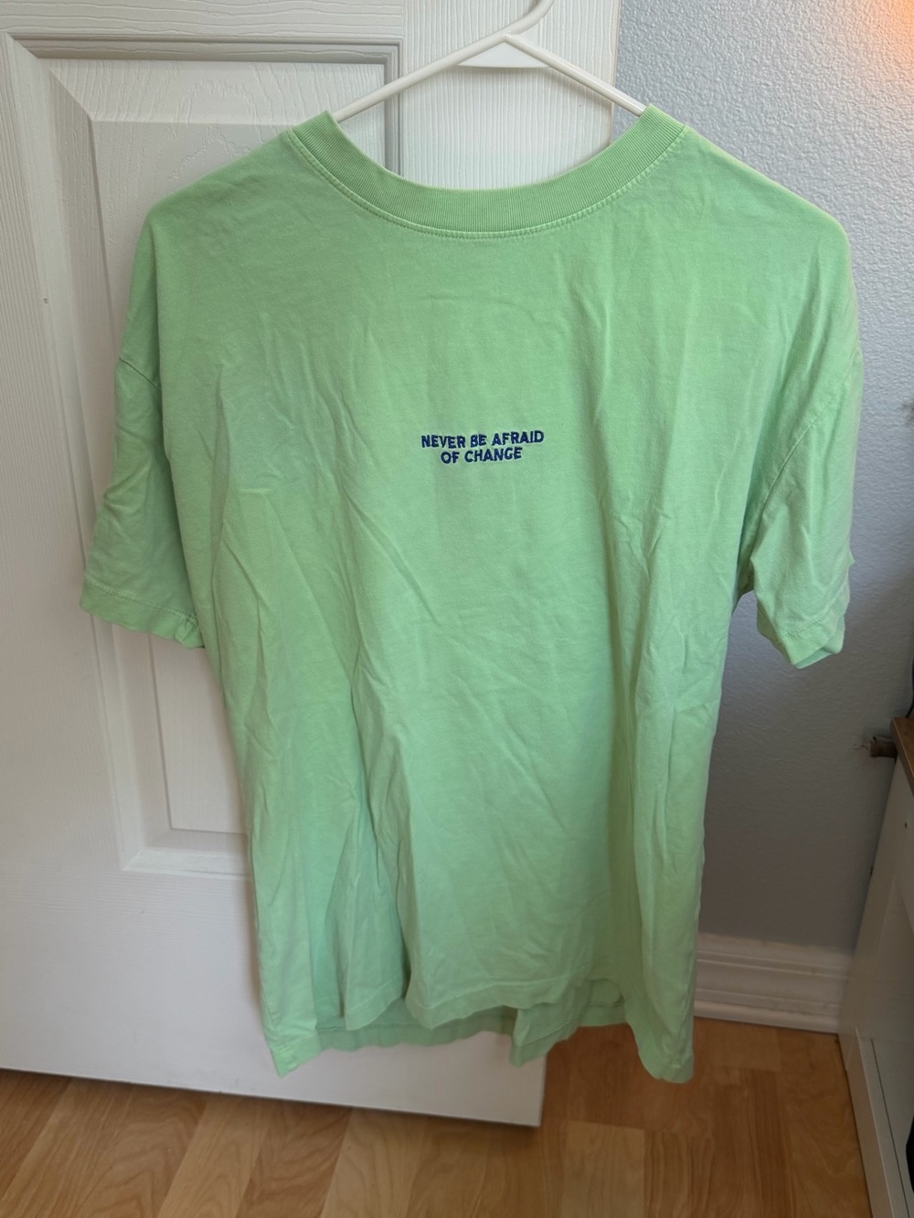Never Be Afraid of Change Graphic Tee - Light Green